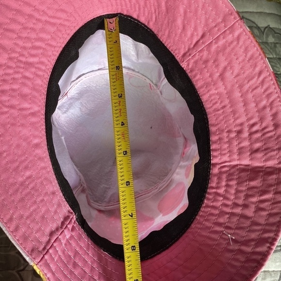 Printed Bucket Hat Pink & White Barbicore Print M/L 3” B… - Picture 4 of 8
